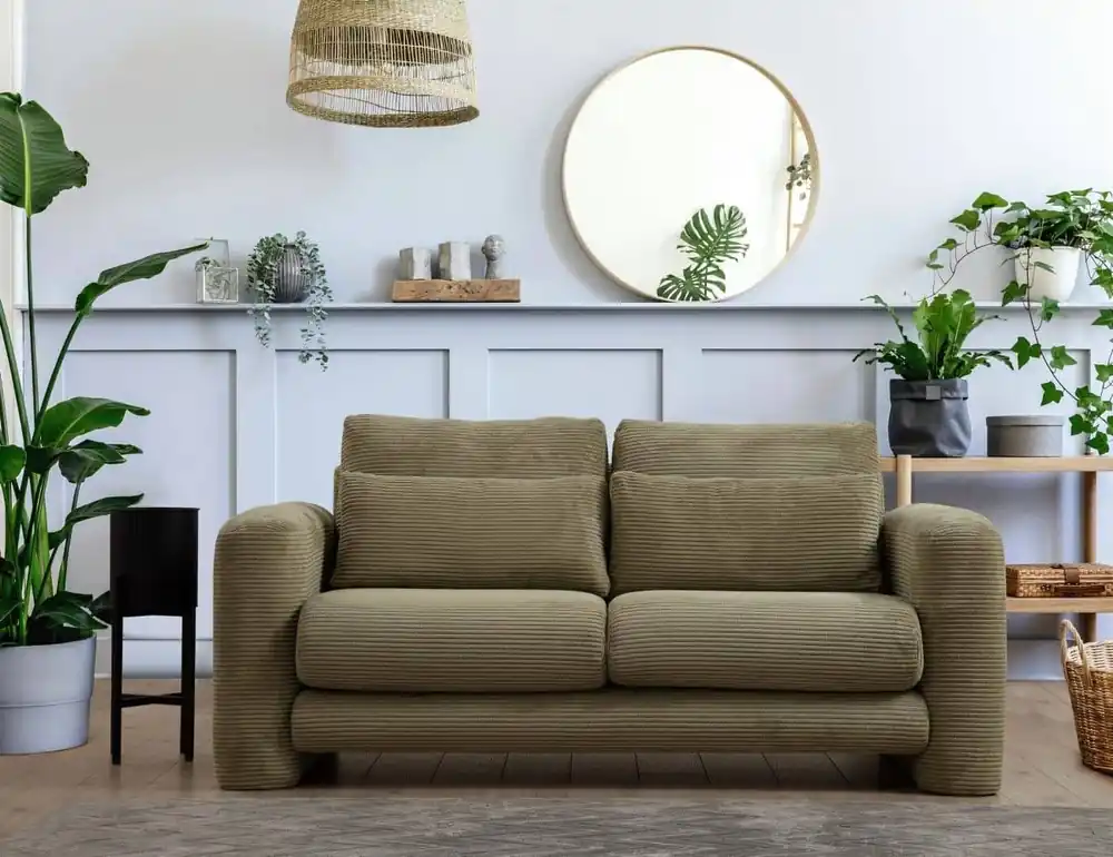 2-Sitzer Sofa Lily Breitcord in Beige – Modernes Design Bestseller