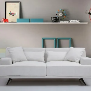 Neu Im Sortiment 2-Sitzer Sofa Bentley Mikrofaser Beige oder Grau