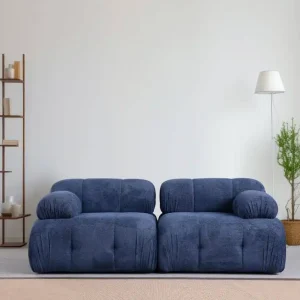 Sofa Petite 2-Sitzer – Mikrofaser in vielen Farben Echt