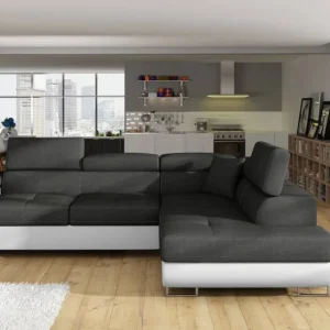 Heißes Angebot Eltap Ecksofa Anton mit Schlaffunktion & Bettkasten | Sawanna/Soft