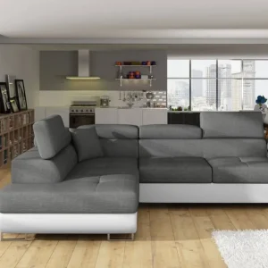 Bestseller Eltap Ecksofa Anton mit Schlaffunktion & Bettkasten | Sawanna/Soft