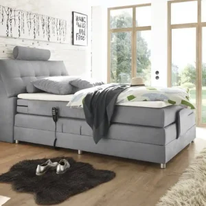 Saisonangebot Boxspringbett Palermo Mikrofaser Soro mit Motor & Stauraum