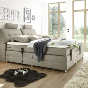 Nur Für Kurze Zeit Boxspringbett Palermo Mikrofaser Soro mit Motor & Stauraum