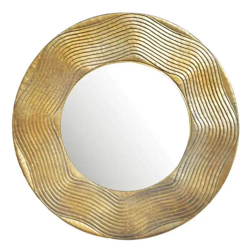 Wandspiegel 74 cm Metall Design Hängespiegel Gold Sale