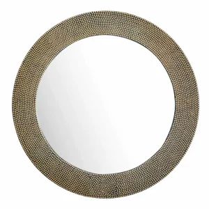 Direkt Vom Hersteller Wandspiegel 60 cm Metall Design Hängespiegel Gold