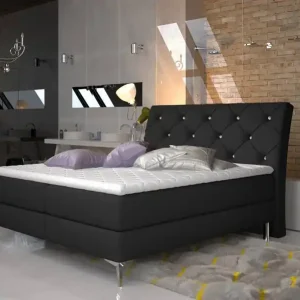 Top-Angebot Boxbett Adel von Eltap in Dunkelgrau, Schwarz oder Grau | Sawana