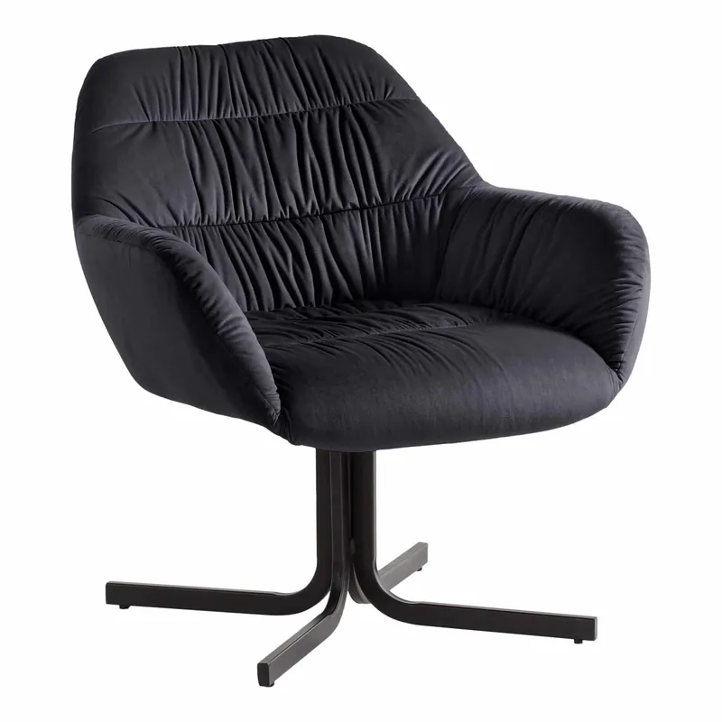 Loungesessel Samt Schwarz Design Clubsessel mit Metallbeine Solange Der Vorrat Reicht