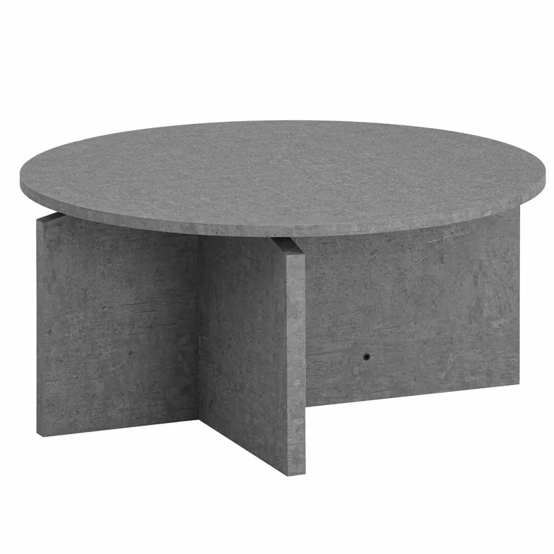 Couchtisch 70x70x33 cm Grau Sofatisch in Beton-Optik Modern Versand Am Gleichen Tag