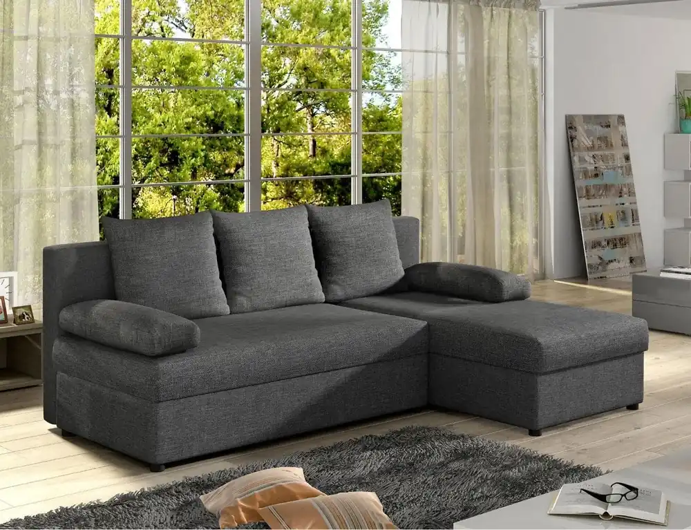 Jetzt Kaufen Ecksofa Gino mit Schlaffunktion und Bettkasten - Eltap