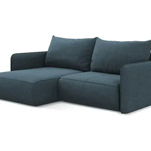 2,5-Sitzer Ecksofa mit Schlaffunktion - Ecke Links - Strukturstoff - Jeans - NANEA Jetzt Kaufen
