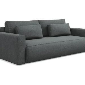 3-Sitzer Sofa mit Schlaffunktion - - Strukturstoff - Grau - KAPUA Top-Seller