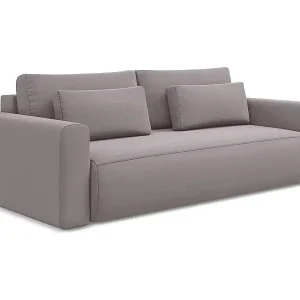 3-Sitzer Sofa mit Schlaffunktion - - Samt - Lavendel - KAPUA Begrenztes Angebot