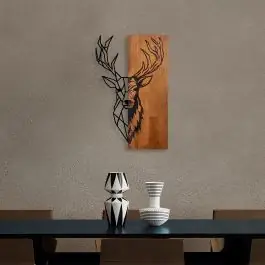 Tanelorn Dekoratives Wandaccessoire aus Holz | Holz & Metall | 33 x 58 cm Sofort Bestellen