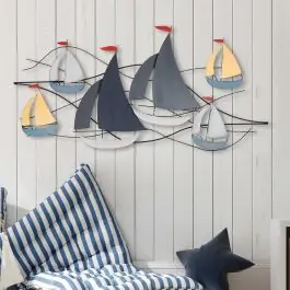 Zertifiziert Tanelorn Dekoratives Wandaccessoire aus Metall | 100 % METALL | 123 x 60 cm