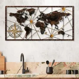 Tanelorn Dekoratives Wandaccessoire aus Metall | 100 % METALL | 120 x 60 cm Schneller Versand