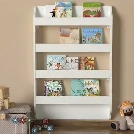 Bücherregal Drama - 80x12x120cm - weiß Geprüft