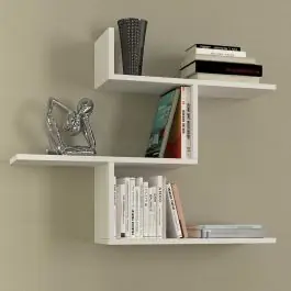 Wandregal Bien - 89x22x70cm - weiß Top-Angebot