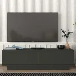 Direktkauf TV-Schrank Elenor - 140x35x36cm - 2 Türen - anthrazit
