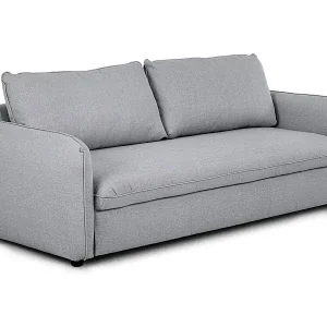 Aktuell Schlafsofa 3 Sitzer Grau mit leicht ausziehbarer Funktion (225 x 140 x 91 cm) - CHLOE