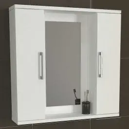 Günstig Badezimmerspiegel Deal - 65x15x65cm - 2 Türen - weiß