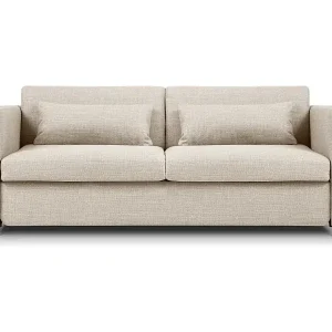 CXL by Christian Lacroix - 2-Sitzer ausklappbares Sofa "Yanis" Sitzer aus strukturiertem Stoff beige - 182x102x80cm Kracherpreis