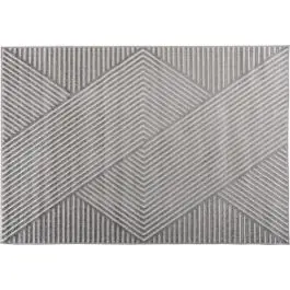 Wohnzimmerteppich Aron Solar Venture Design - Polypropylen - 340x240 cm - Grau Rabatt