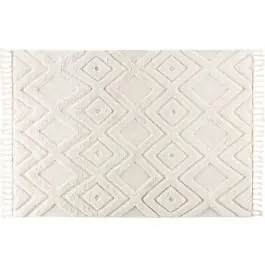 Echt Wohnzimmerteppich Dahlia Venture Design - Wolle - 300x400 cm - Weiß