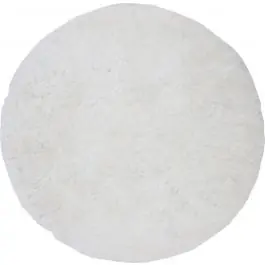 Runder Wohnzimmerteppich Grace 200x200 cm Weiß Venture Design Polyester Ausverkauf