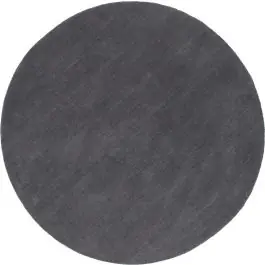 Runder Wohnzimmerteppich Ulla Venture Design – Wolle – Ø 200 cm – Dunkelgrau Schnäppchen