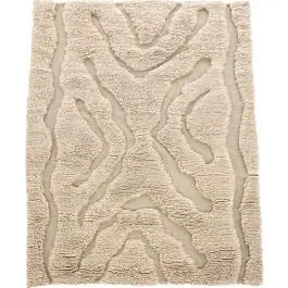 Wohnzimmerteppich Trondheim x Josefin Lustig Venture Design - Wolle - 200x300 cm - Beige/Weiß Sichere Zahlung