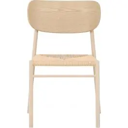 Esszimmerstuhl Polly Venture Design - Weiß gewaschen, Naturseil - 50x80x45 cm Rabatt