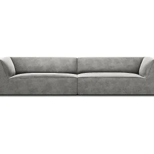 CXL by Christian Lacroix - 4-Sitzer Sofa "Charles" Sitzer aus Samt hellgrau - 302x93x69cm Online Kaufen