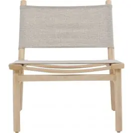 Direkt Vom Hersteller Lounge-Sessel Millo Venture Design - Mangoholz, Natur/Grau, 68x70x65 cm