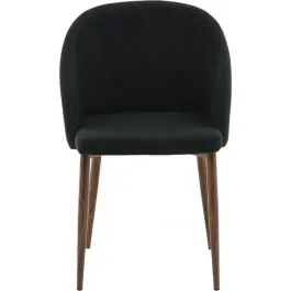 Esszimmerstuhl Arch Venture Design - Walnussholz - Schwarz - 55x83x49 cm Garantierte Lieferung