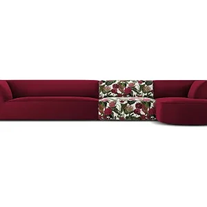 CXL by Christian Lacroix - 5-Sitzer Ecksofa rechts "Charles" Sitzer aus Samt rosengarten-motiv - 366x180x69cm Sonderangebot