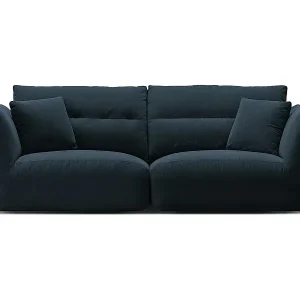 Top-Preis CXL by Christian Lacroix - 3-Sitzer modulares Sofa "Maurie" aus Chenille-Stoff marineblau - 224x107x90cm