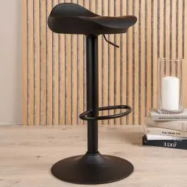 Preisknaller Barhocker Adesto Venture Design Schwarz Stahl 38x69x40 cm