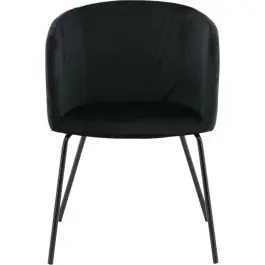 Esszimmerstuhl Berit Venture Design - Samt Schwarz - 55x78x55 cm Versand Am Gleichen Tag