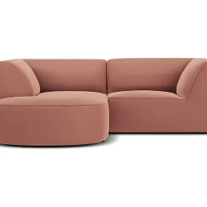 Top-Angebot CXL by Christian Lacroix - 3-Sitzer Ecksofa links "Charles" Sitzer aus Samt rosa - 186x180x69cm