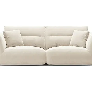 CXL by Christian Lacroix - 3-Sitzer modulares Sofa "Maurie" aus Samt elfenbein - 224x107x90cm Jetzt Kaufen