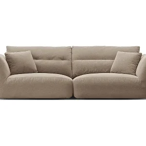 CXL by Christian Lacroix - 4-Sitzer modulares Sofa "Maurie" aus Chenille-Stoff sandfarben - 264x107x90cm Versand Am Gleichen Tag