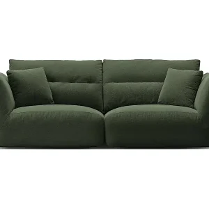 Neu Im Sortiment CXL by Christian Lacroix - 3-Sitzer modulares Sofa "Maurie" aus Chenille-Stoff Moosgrün - 224x107x90cm
