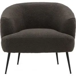 Sale Einzelsessel Derry Venture Design - Bouclé Stoff - 79x69x70 cm - Dunkelgrau
