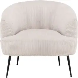 Super-Preis Einzelsessel Derry Venture Design - Polyester-Cord Beige - 79x70x69 cm