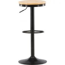 Online Kaufen Barhocker Conway Venture Design - Stahl, Eichenoptik, 37x80x37 cm - Schwarz