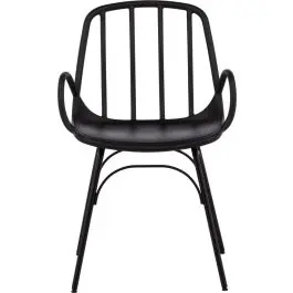 Expressversand Esszimmerstuhl Dyrön Venture Design - Kunststoff & Stahl - 59x81x55 cm - Schwarz
