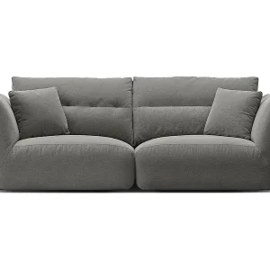 CXL by Christian Lacroix - 3-Sitzer modulares Sofa "Maurie" aus Chenille-Stoff dunkelgrau - 224x107x90cm Abverkauf