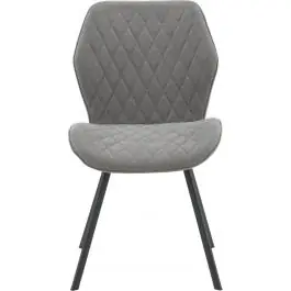 Aktuell Esszimmerstuhl Gemma Venture Design - Grau Polyester - 63x90x50 cm - Schwarz