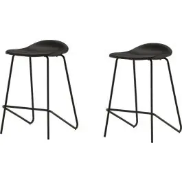 Barhocker Grebbestad Venture Design - Stahl, Schwarz - 46x72x41 cm Neue Kollektion