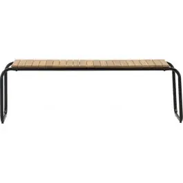 Top-Angebot Bank Holmbeck Venture Design - Akazie Holz - 136x40x46 cm - Schwarz